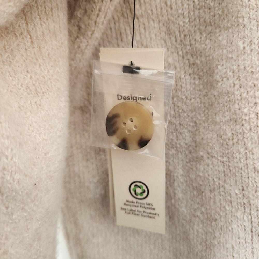 Brand New Women's Cream Cardigan Sweater No Boundaries XXL - Picture 8 of 9
